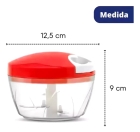 Processador triturador de alimentos 3 lâminas manual 500ml