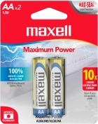 Pilha Maxell AA Alcalina AA-2BP (2 Unidades)