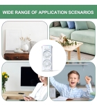 Ventilador Doméstico De Cabeça Dupla Portátil Elétrico Luz Estrutura Branco Pás Branco Diâmetro 10 Cm Material Das Pás Plástico Quantidade De Pás 3