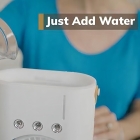 Ventilador Doméstico De Cabeça Dupla Portátil Elétrico Luz Estrutura Branco Pás Branco Diâmetro 10 Cm Material Das Pás Plástico Quantidade De Pás 3