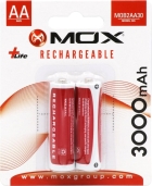 Pilha Mox AA Recarregavel 3000MAH MOB2AA30 (2 Unidades)